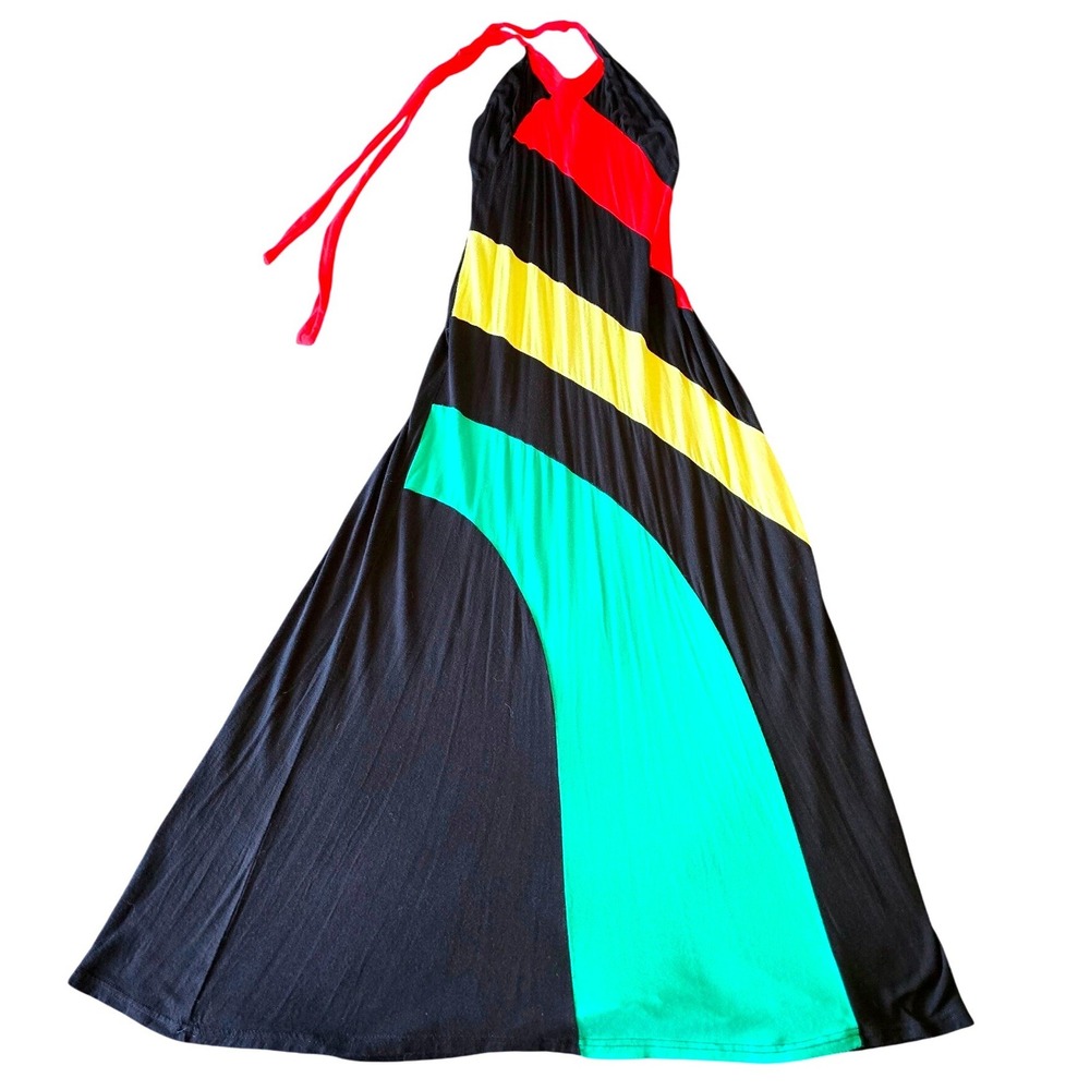 Women's One-Size-Fits-All Reggae-Style Maxi Dress, Excellent‎ Condition